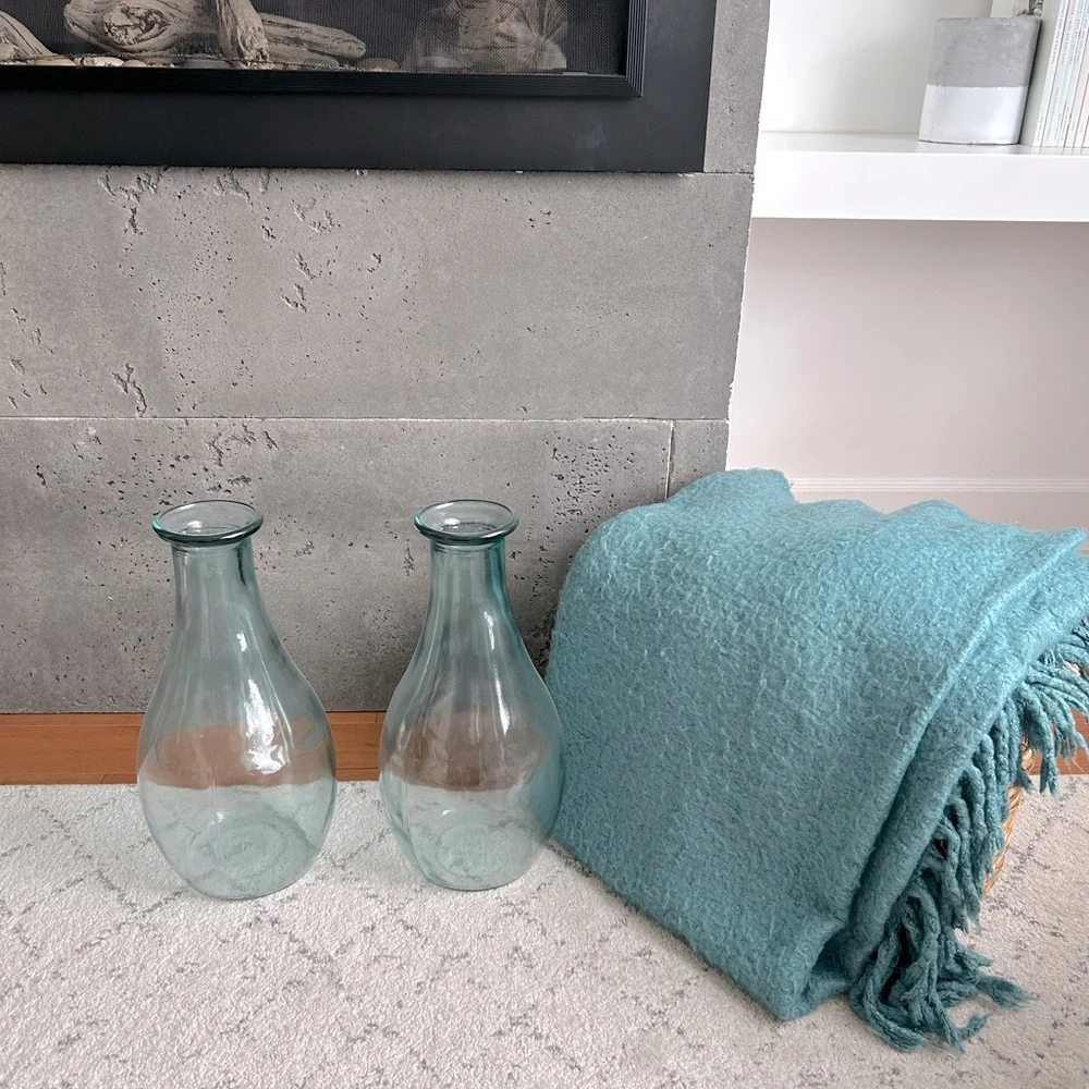 Pottery Barn Turquoise Throw